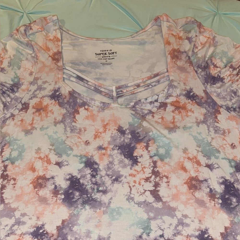 Torrid Multicolor Tie-Dye Women's Top